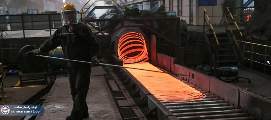 فرآیند تولید میلگرد کلاف