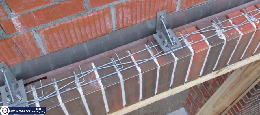  اتصال میلگرد بستر به قلاب